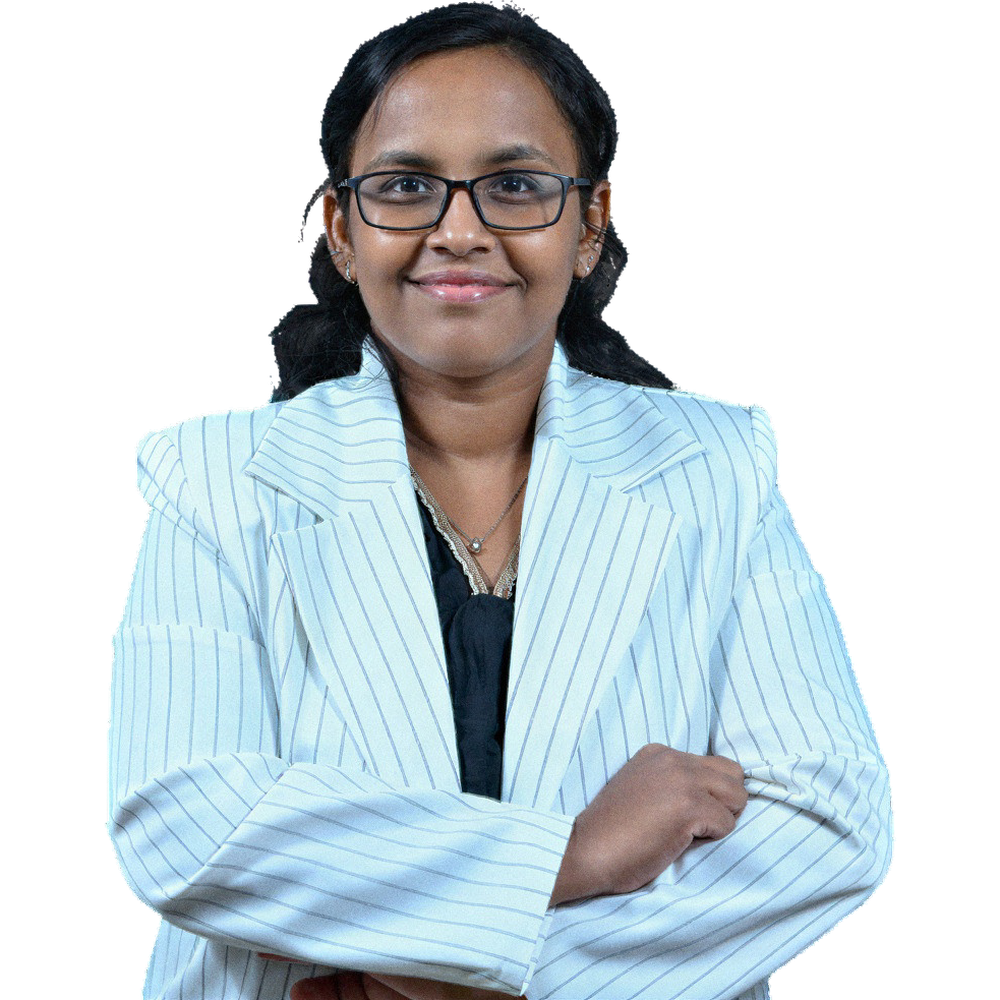 Portrait of Dr Preethi Jeyaraman, Clinical Hematologist