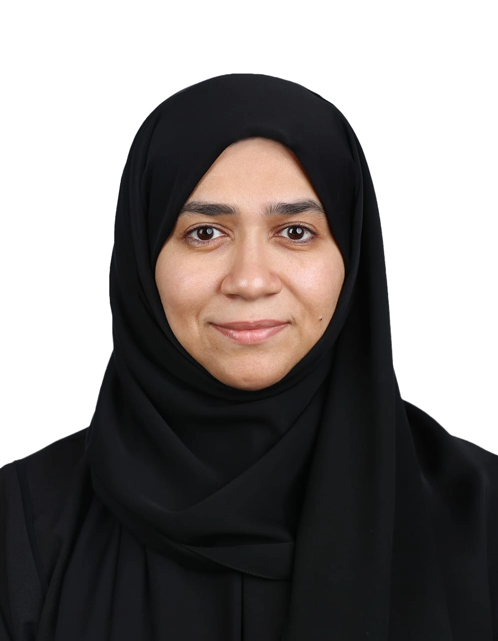 Portrait of Dr Aisha Alsalami, Consultant Medical Oncologist, Sheikh Shakhbout Medical City (SSMC)